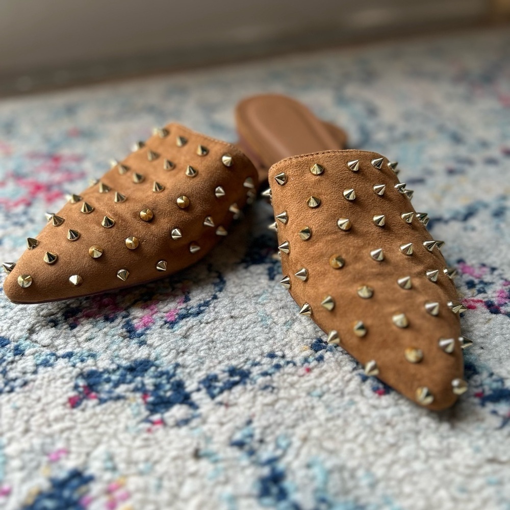 Shu Shop womens studded mules size 7